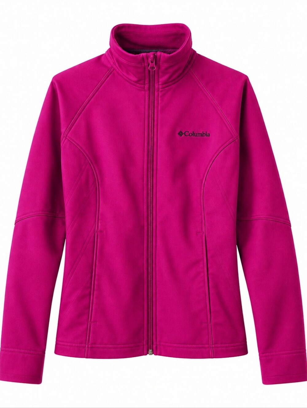 Columbia Women's Softshell Jacket Magenta Pink Full Zip Size Medium